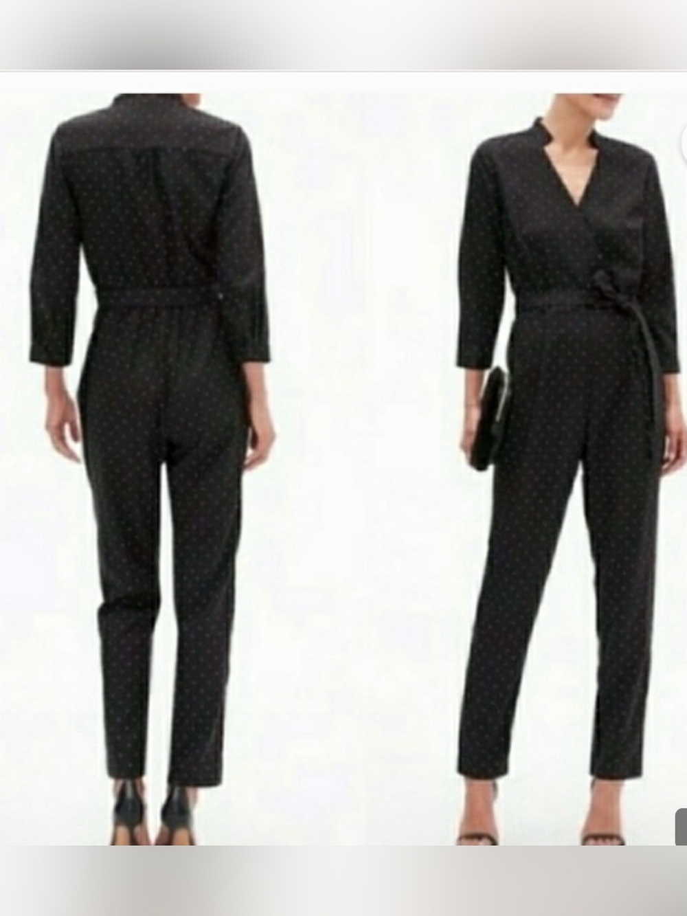 Banana Republic Black and White Jumpsuit